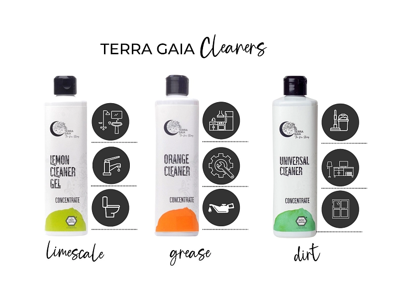Detergent Universal Eco Concentrat cu Castane și Portocală 500 ml, TerraGaia
