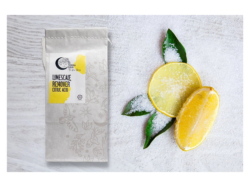 Îndepărtător Natural de Calcar și Rugină cu Acid Citric 1 kg, TerraGaia