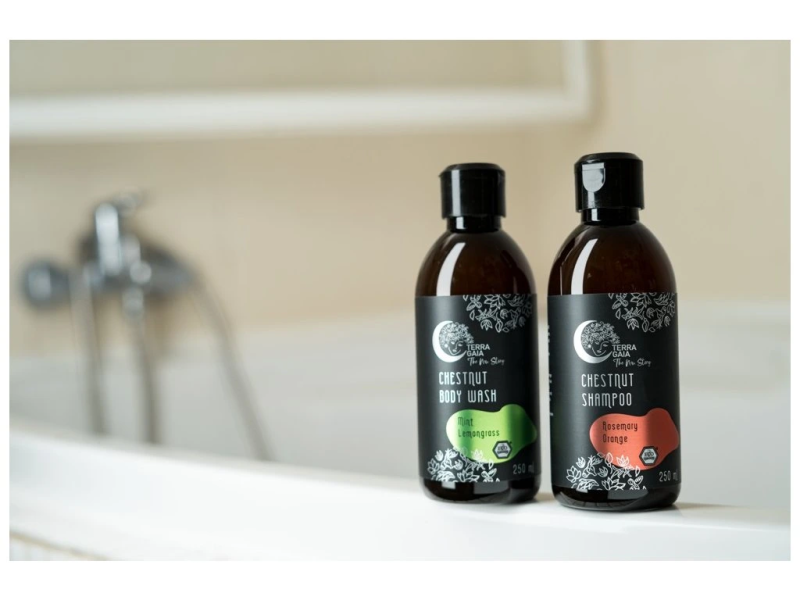 Șampon Natural cu Castane, Rozmarin și Portocală, 250 ml, TerraGaia