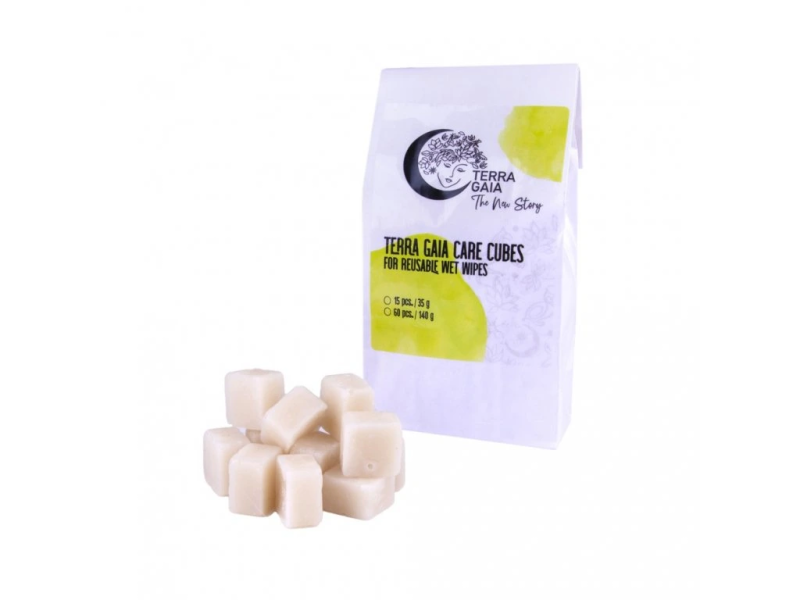 Care Cubes pentru Șervețele Reutilizabile – Îngrijire Naturală și Delicată, 15 bucati, TerraGaia