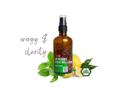 Odorizant Natural de Cameră cu Mentă și Lămâie, 100 ml