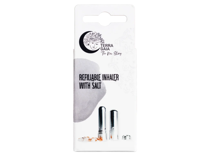 Inhalator Reutilizabil cu Sare Himalaya pentru Uleiuri Esențiale | Terra Gaia