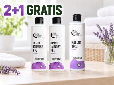 Pachet Family TerraGaia – 2 x Detergent Eco Lavandă + Balsam Eco Lavandă Cadou