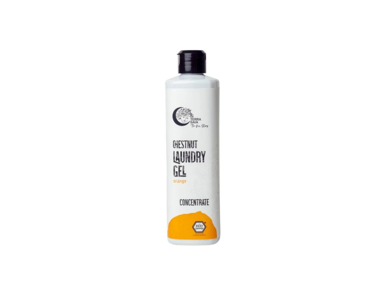 Detergent Eco Concentrat pentru Rufe cu Castane și Portocală 500 ml, TerraGaia