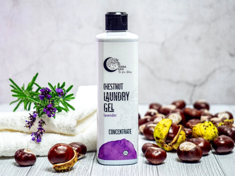 Detergent Eco Concentrat pentru Rufe cu Castane și Lavandă 500 ml, TerraGaia