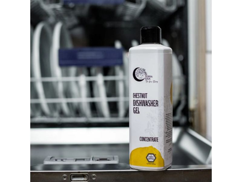 Detergent Eco Concentrat pentru Mașina de Spălat Vase cu Castane 500 ml, TerraGaia