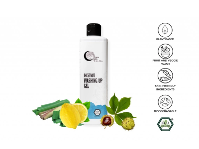 Detergent Eco pentru Vase cu Castane și Lemongrass 500 ml, TerraGaia