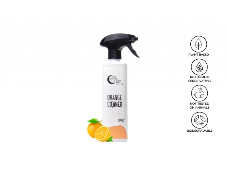 Spray Degresant Eco cu Portocală pentru Curățare Universală 500 ml, TerraGaia